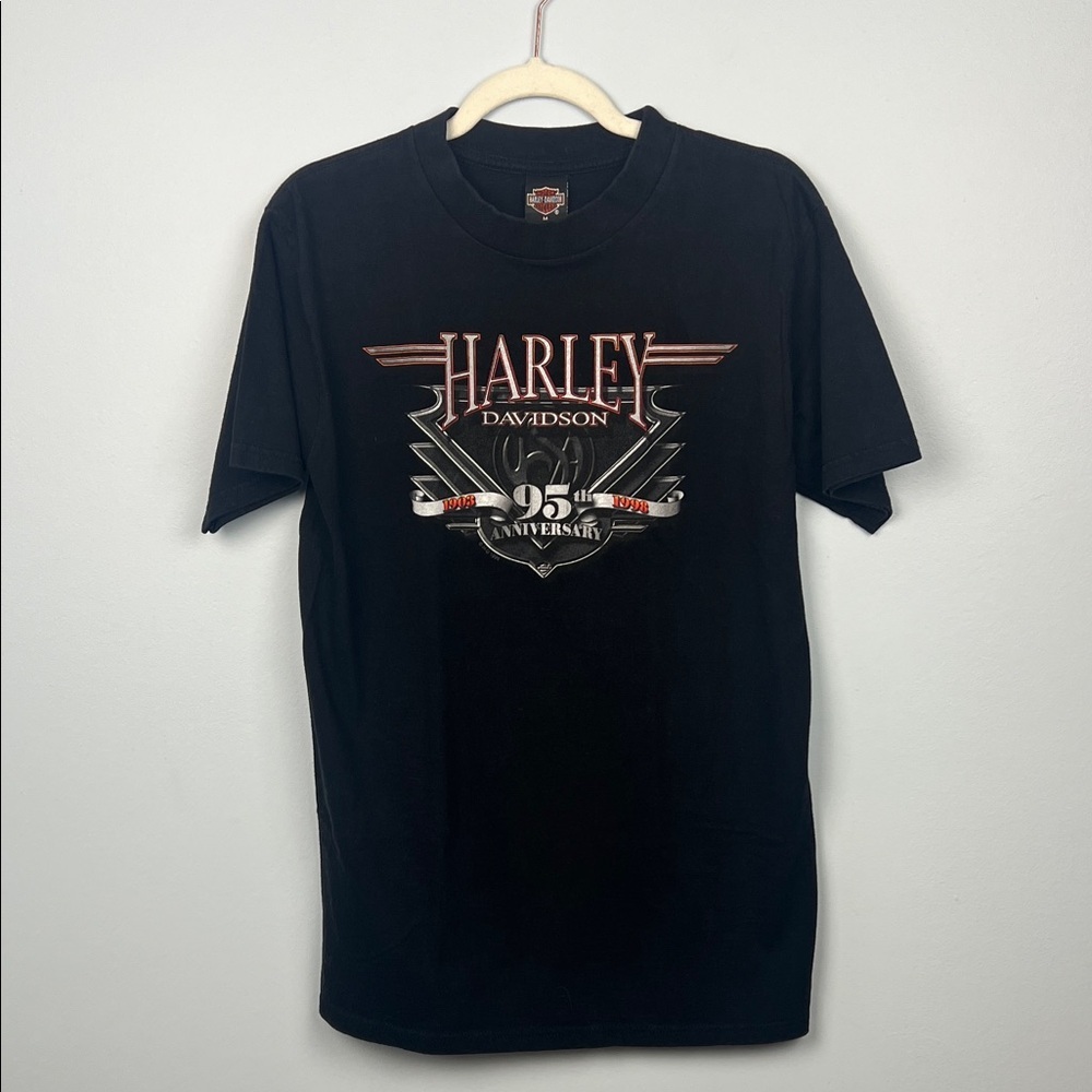 Harley Davidson motorcycles vintage 1998 suburban motors Wisconsin tshirt medium